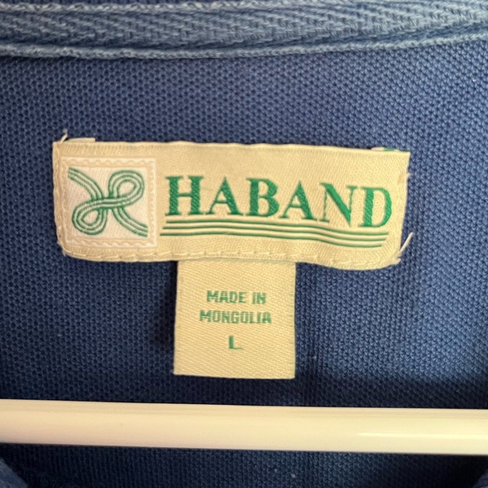 Haband Men's Blue Polo Shirt - Picture 6 of 7